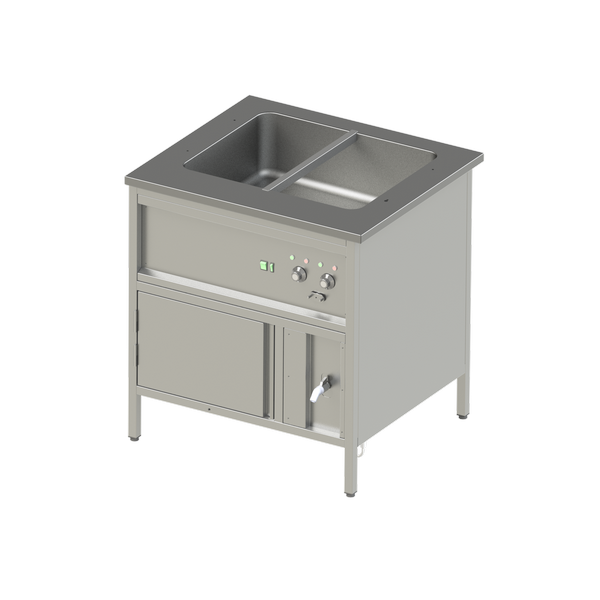 Heating Cabinet 1000 with integrated Bain Marie